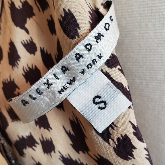 100% Silk Alexia Admor Leopard Print Dress - Picture 5 of 5